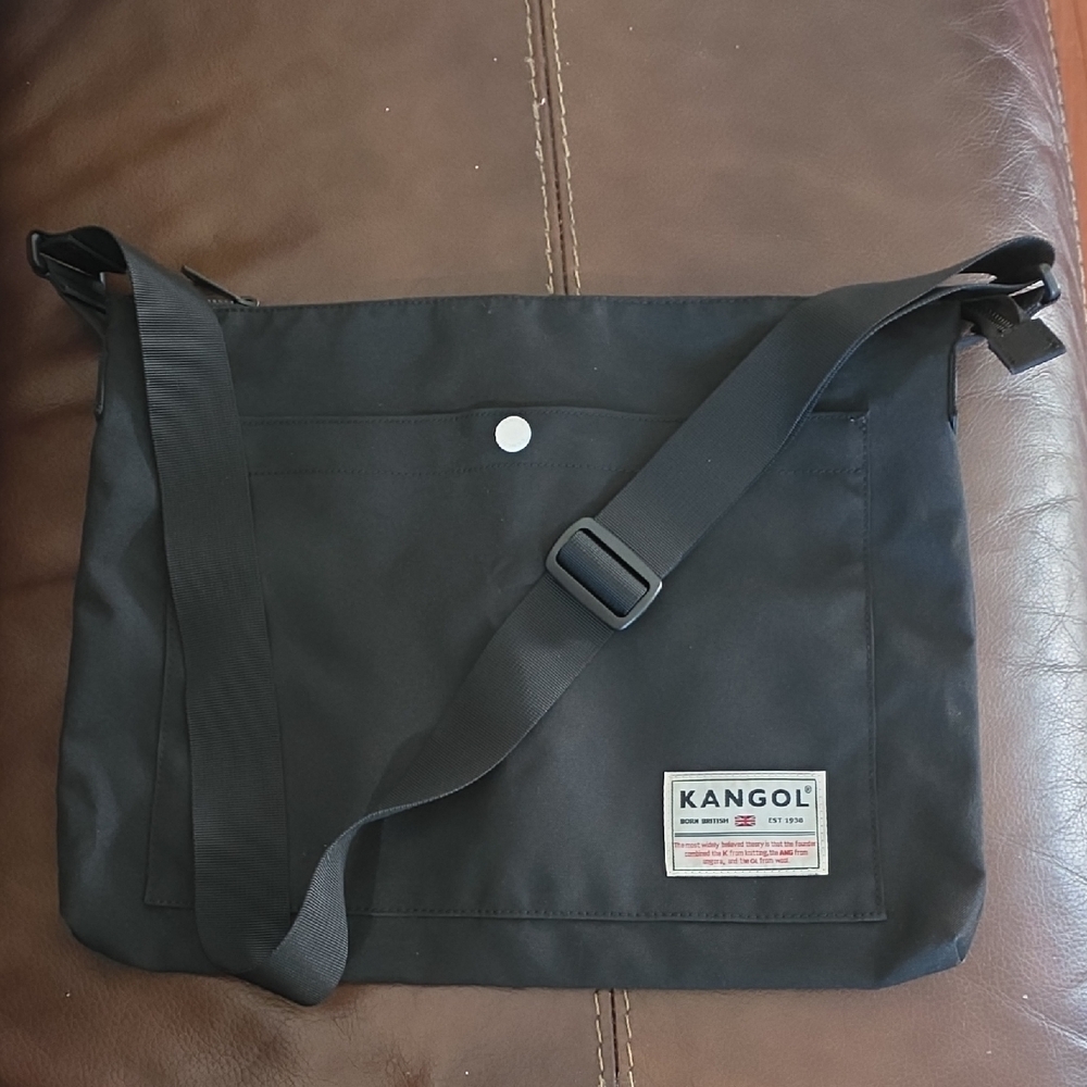 Kangol Black Messenger Bag